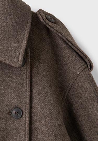 Oversize soft-touch trench coat — Brown 6