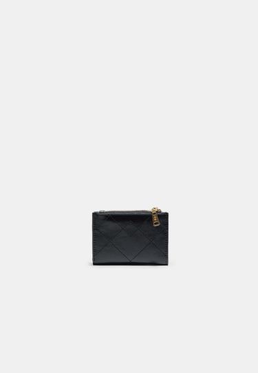Stitched card holder purse — Black 4