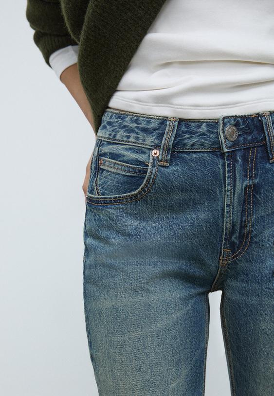 d98 vintage efektli straight fit jean