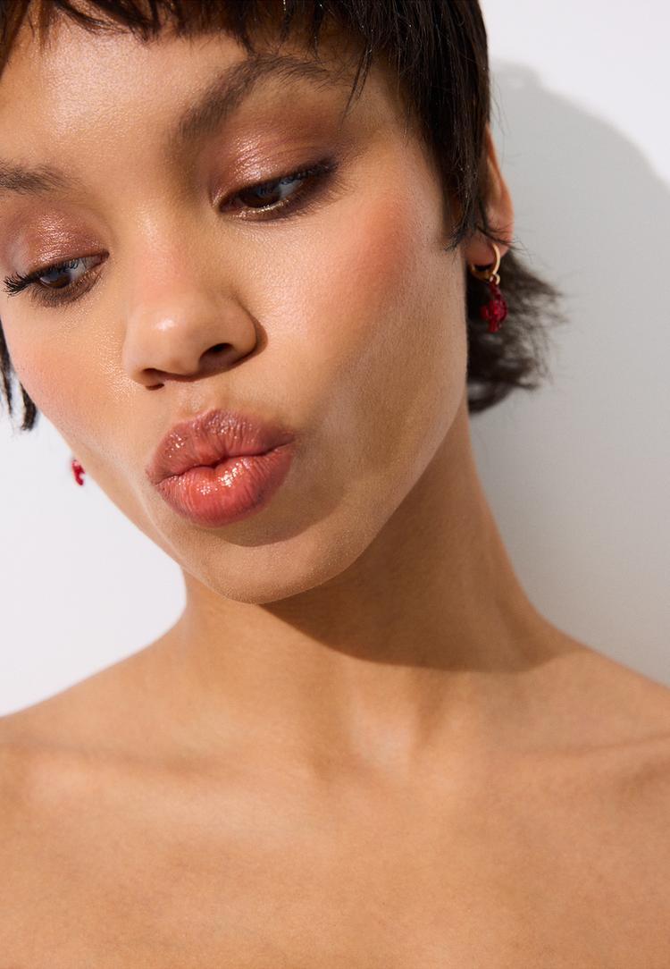 Stradivarius Σετ 9 Σκουλαρίκια Κάβουρας Με Στρας Κόκκινο Os φωτογραφία