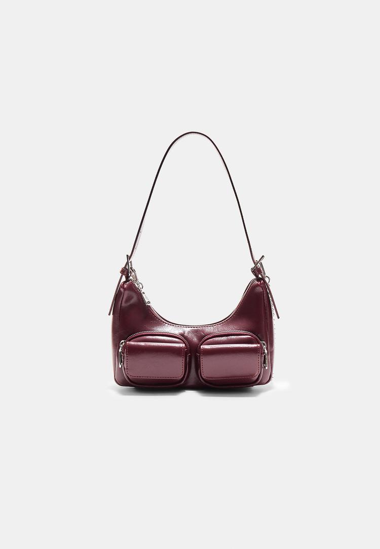 mini shoulder bag with pockets