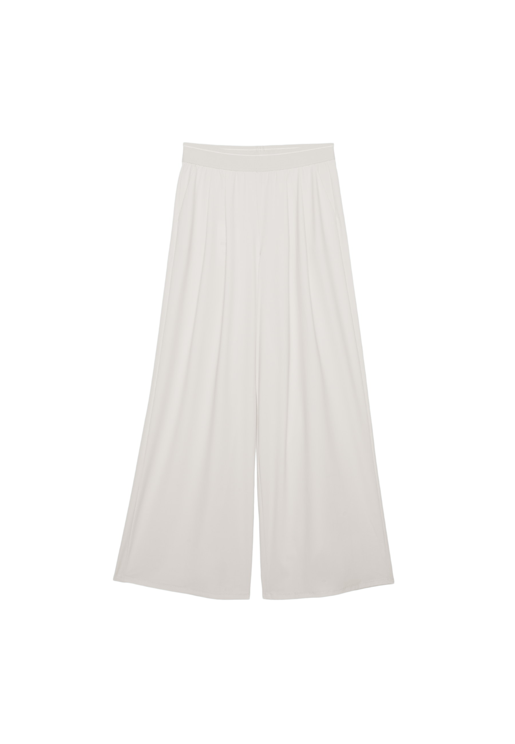 Elasticated waist palazzo joggers — Stone
