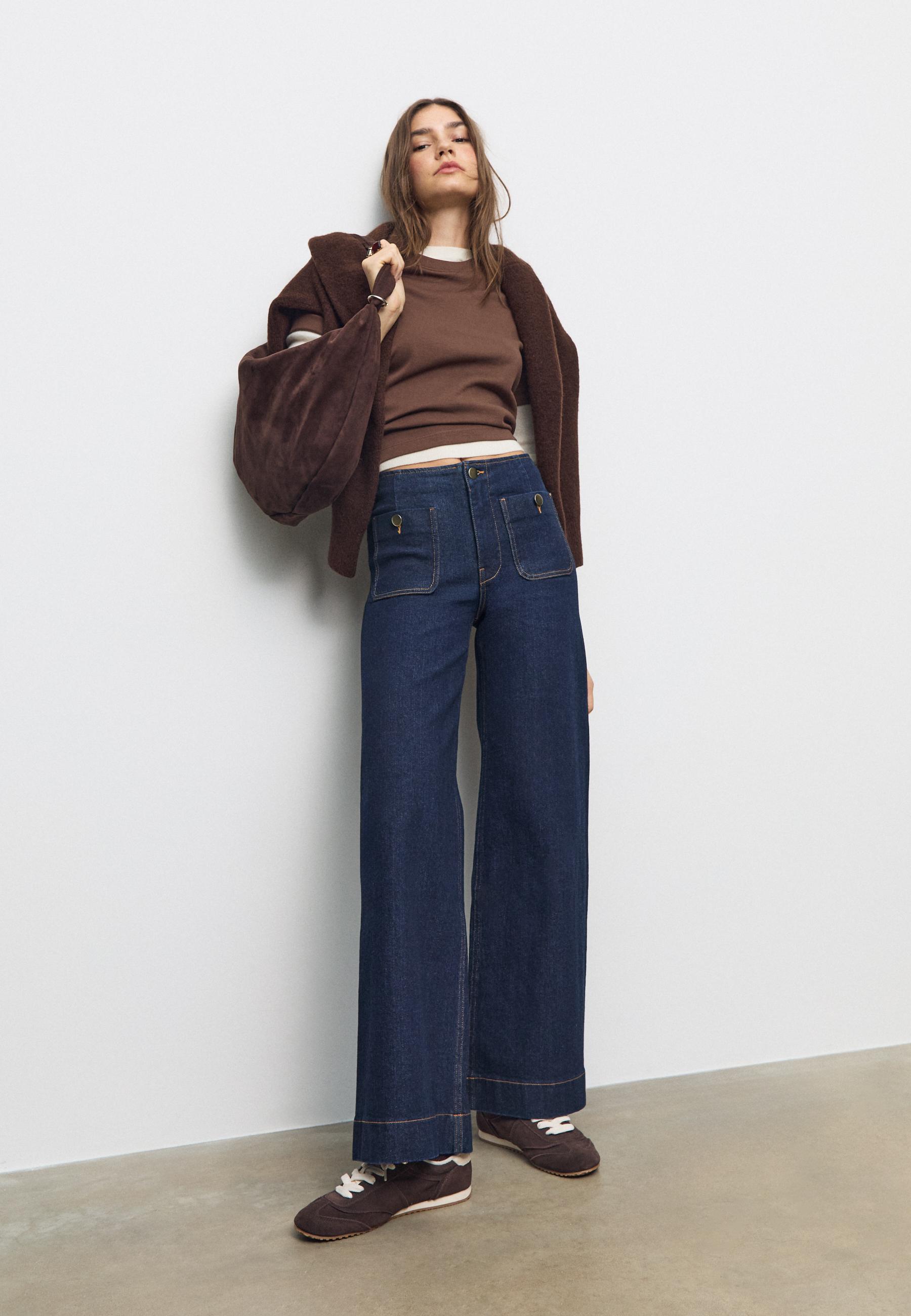 D77 Jean minimaliste poches - Mode femme | Stradivarius France