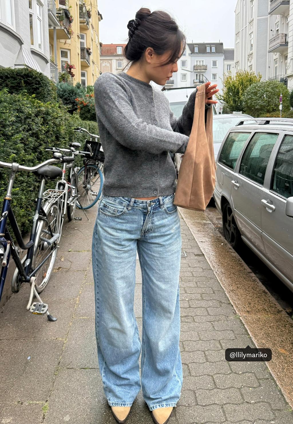 Gilet maille boutons