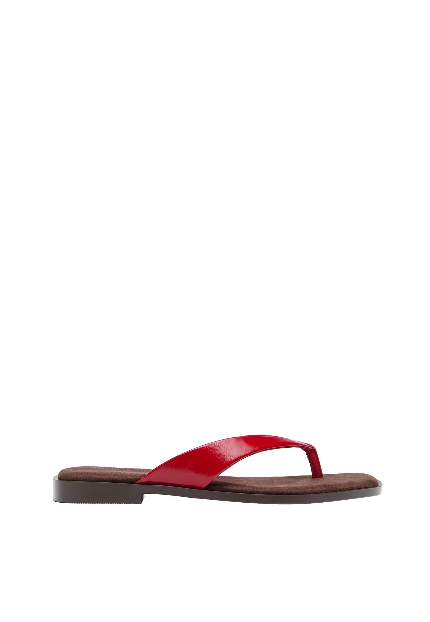 Parmak arası düz sandalet - Görsel 2