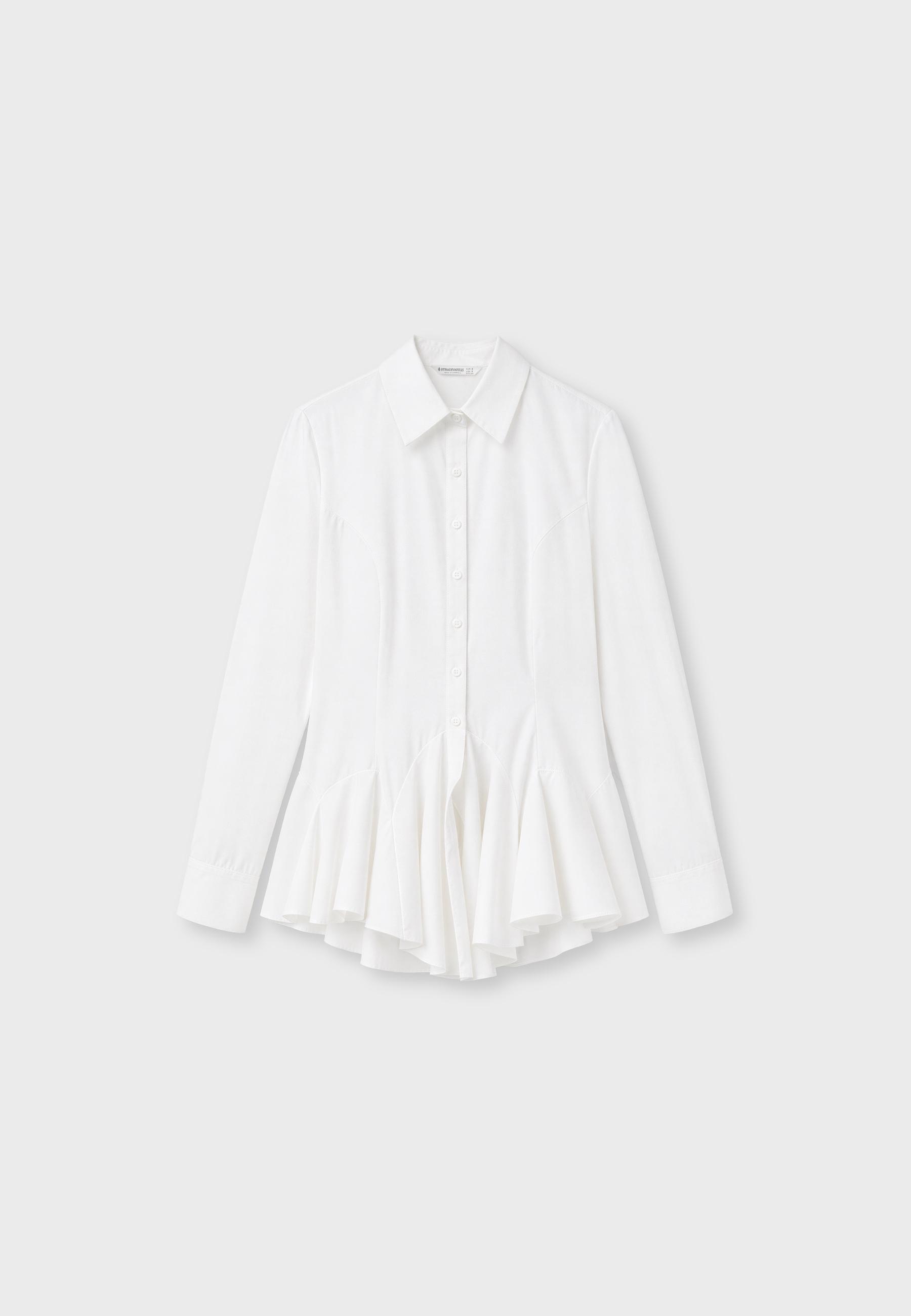Camisa popelin volantes