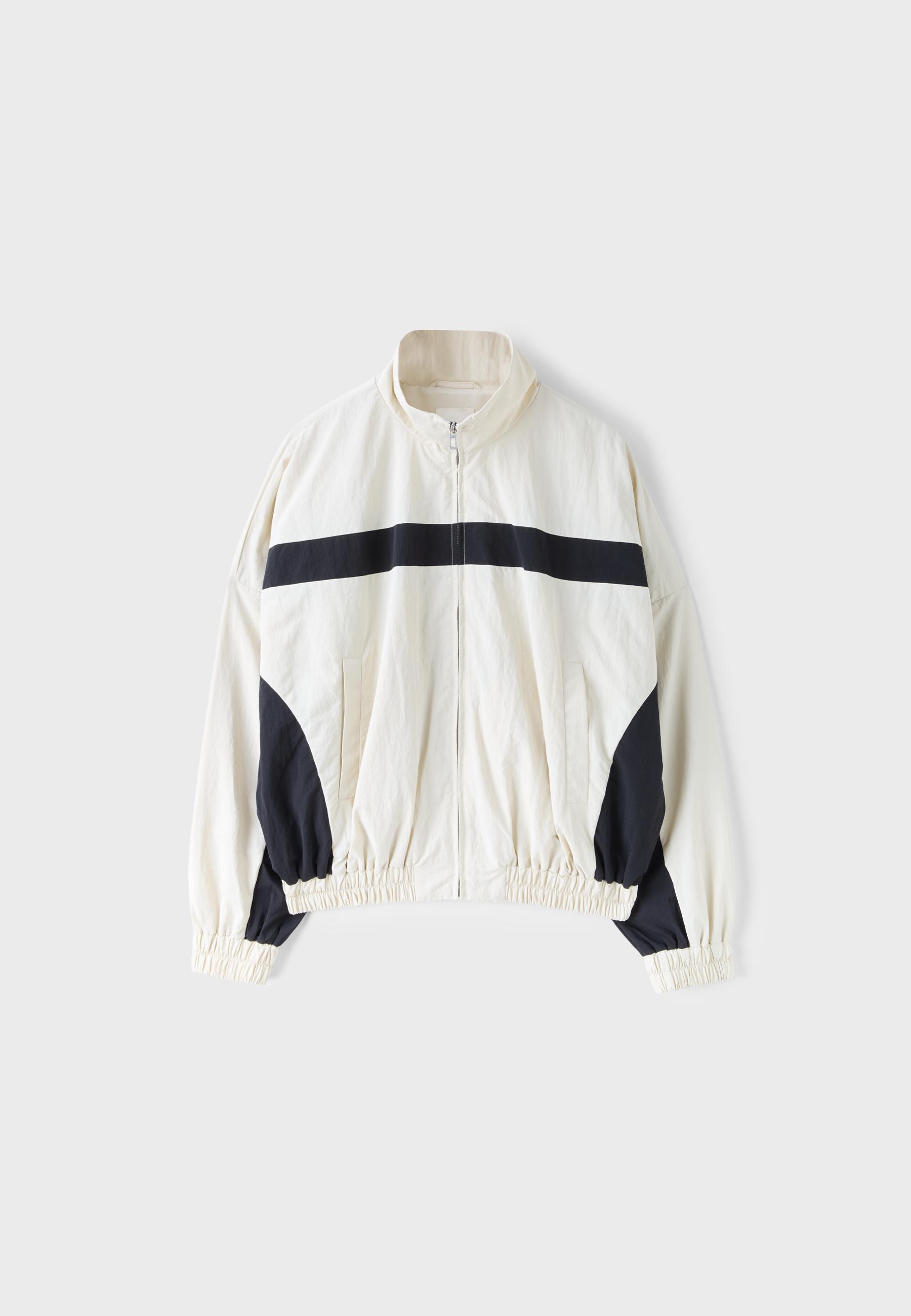 Technical windbreaker jacket — Ecru
