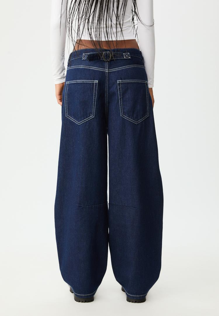 jeans barrel fit ajustable