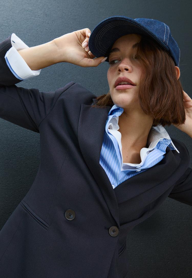 kruvaze dar kesim blazer