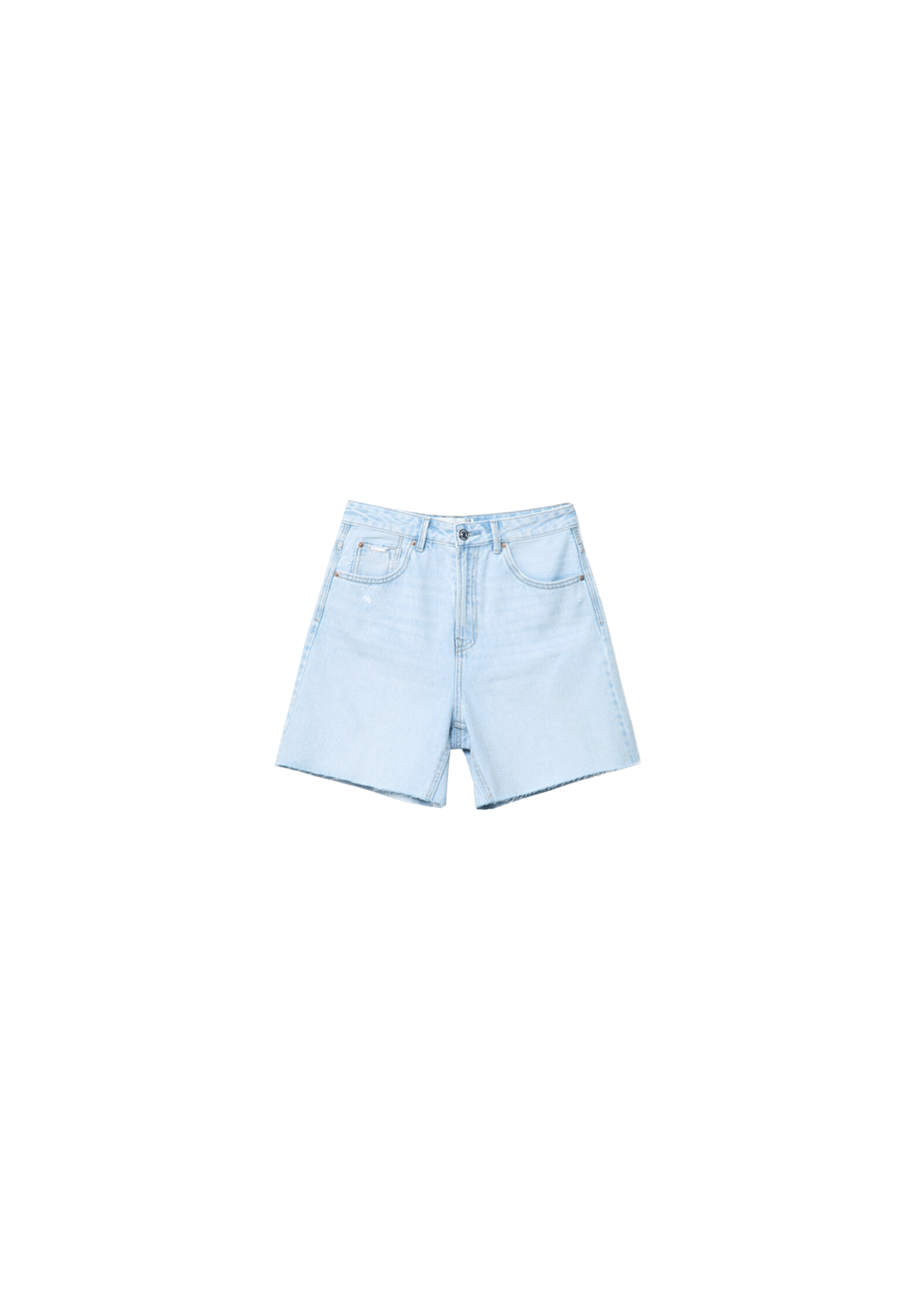 D93 Longline shorts — MEDIUM LIGHT BLUE DENIM