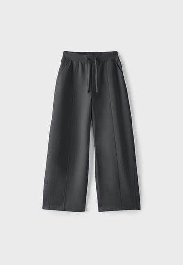 Wide-leg barrel jogger trousers — Dark grey 7