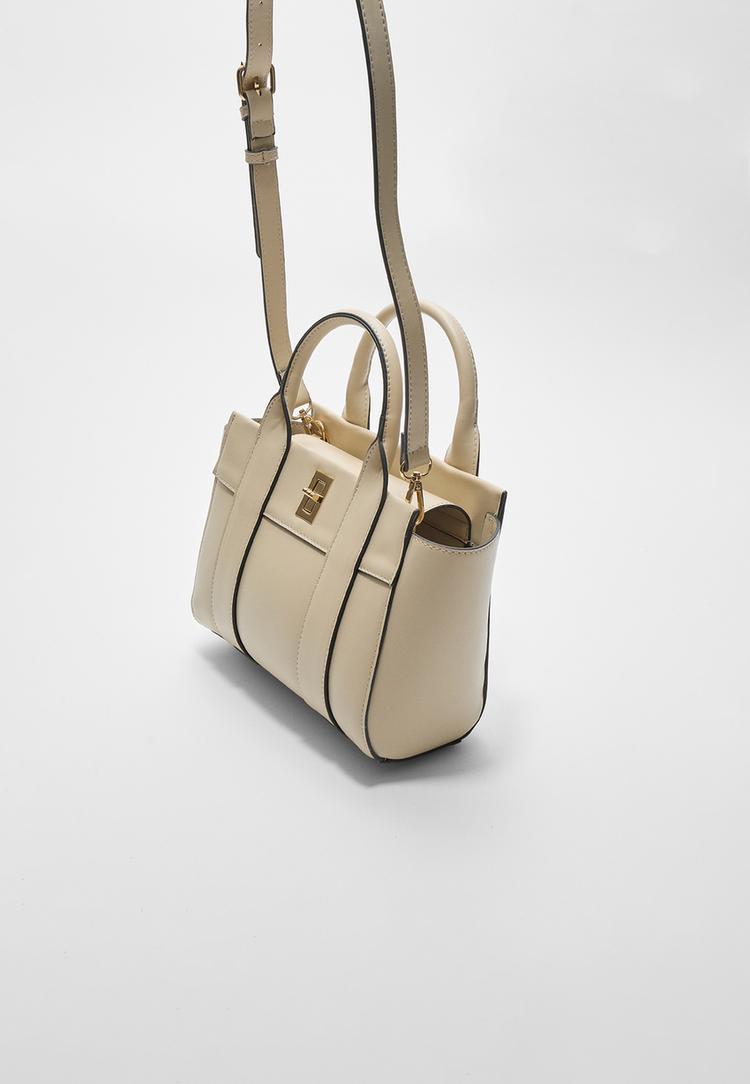 bolso tote con cierre
