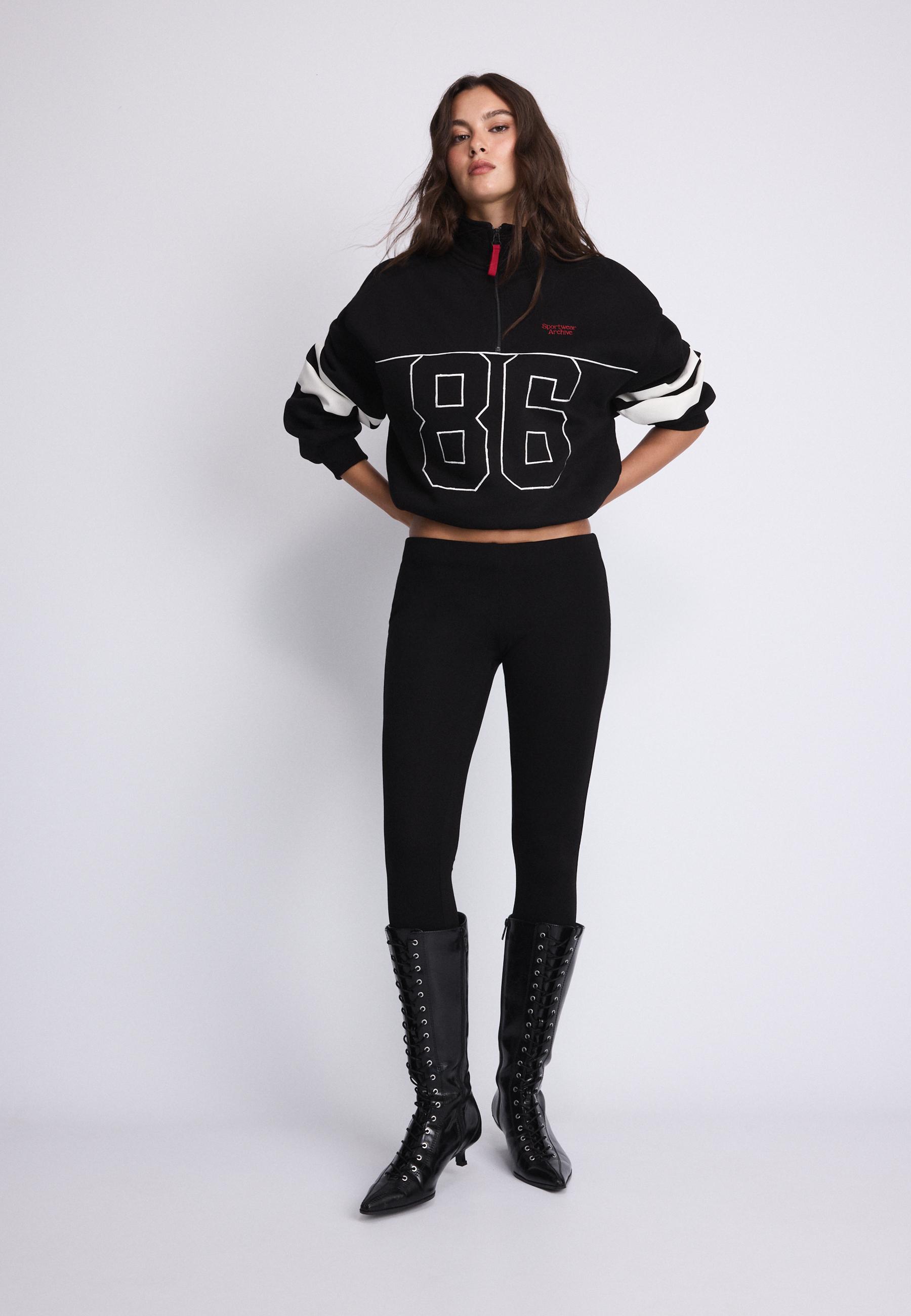 Graphic balloon sweatshirt — Black