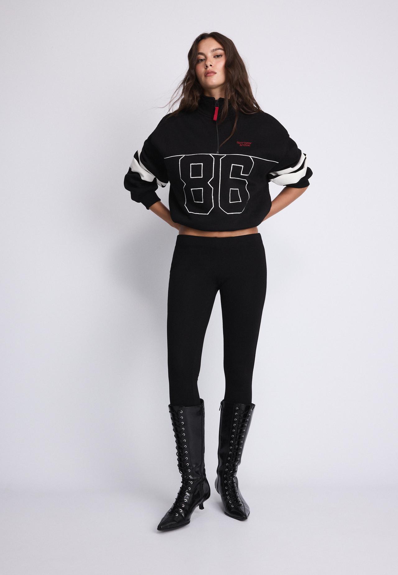 Graphic balloon sweatshirt — Black