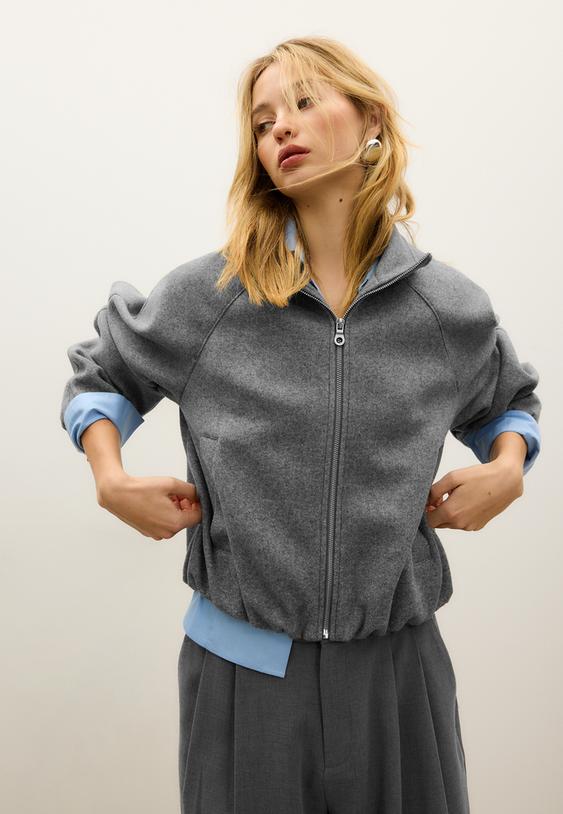 cazadora bomber tipo globo tacto suave