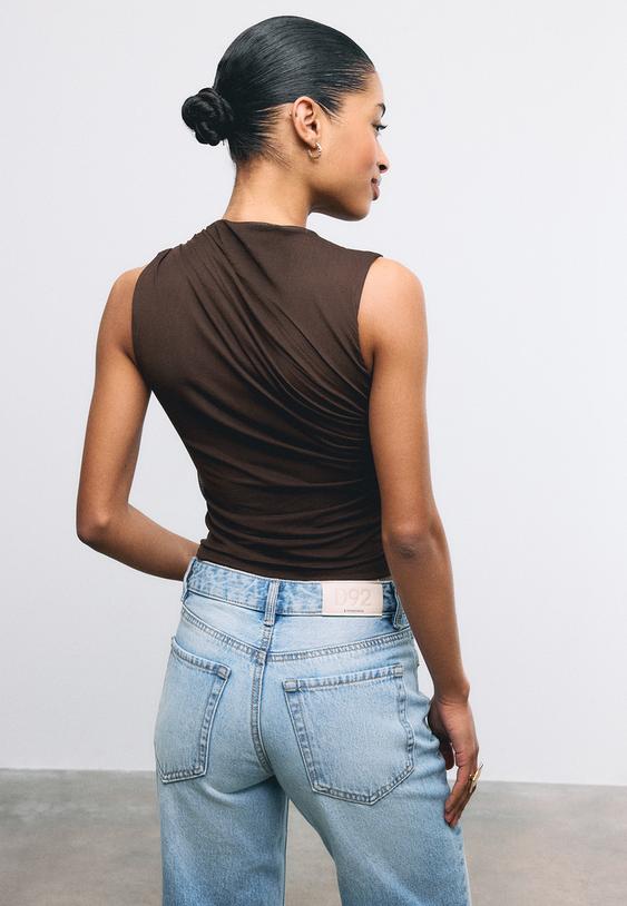 t shirt tulle fronce