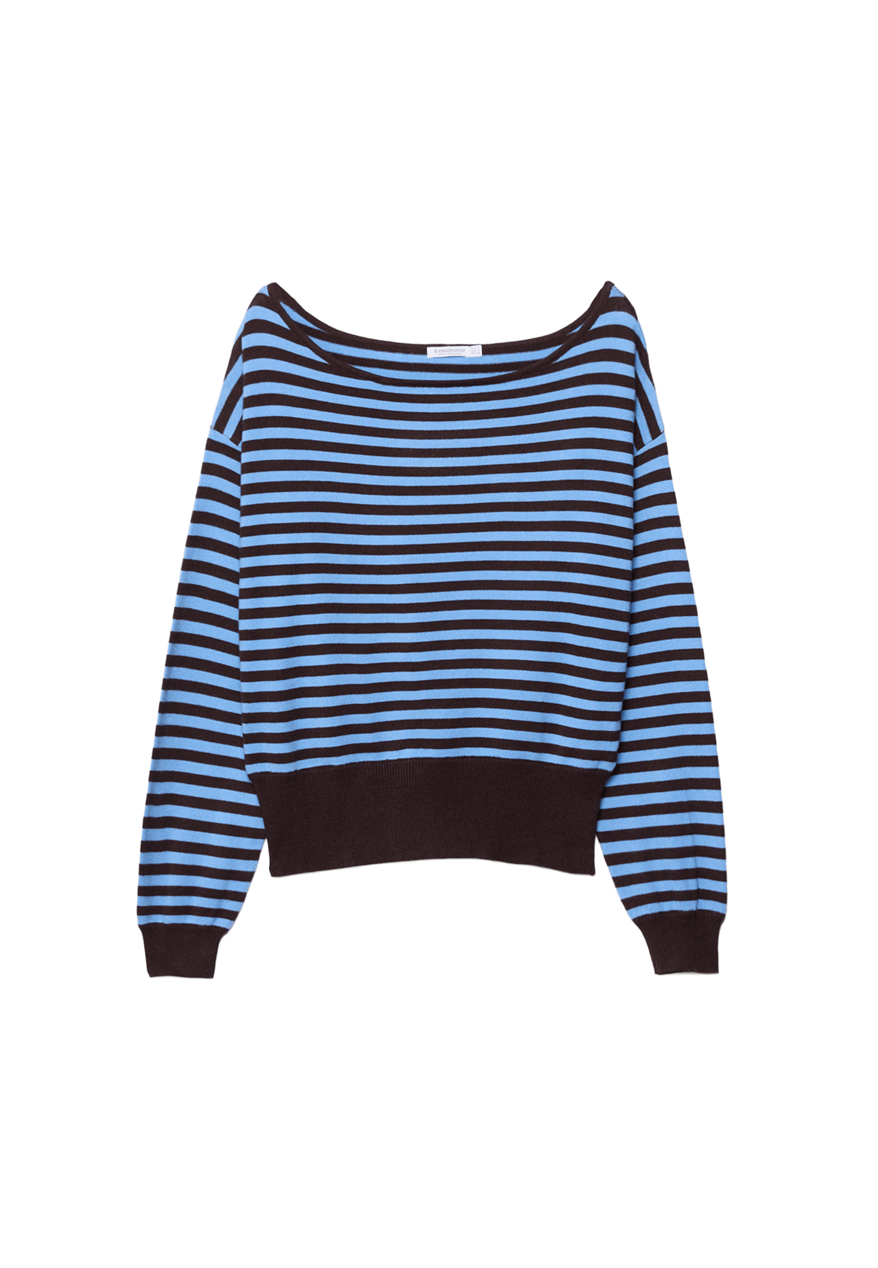 Asymmetric knit sweater — Royal blue