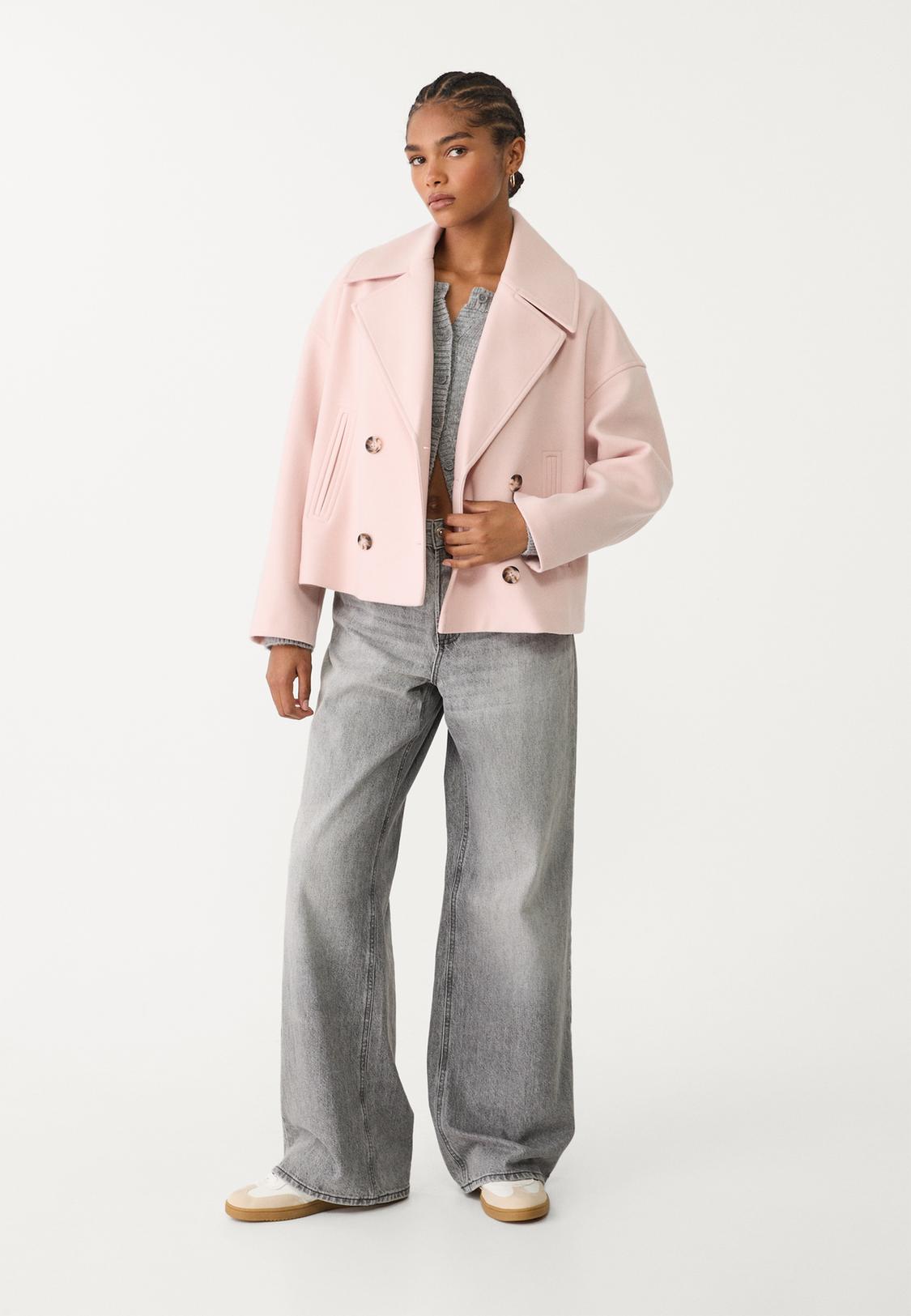 Blazer Cappotto Rosa Stradivarius Stradivarius Cappotti A Prezzi