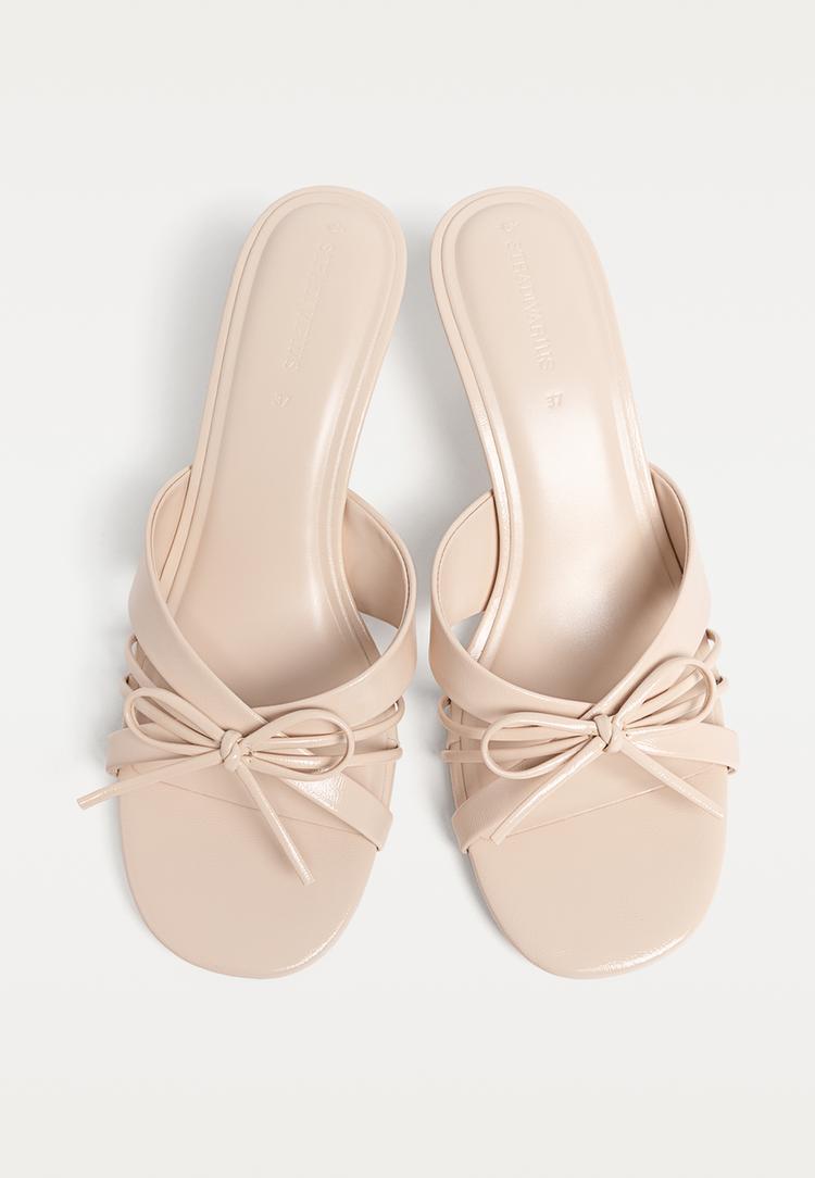 sandalias tacon lazo