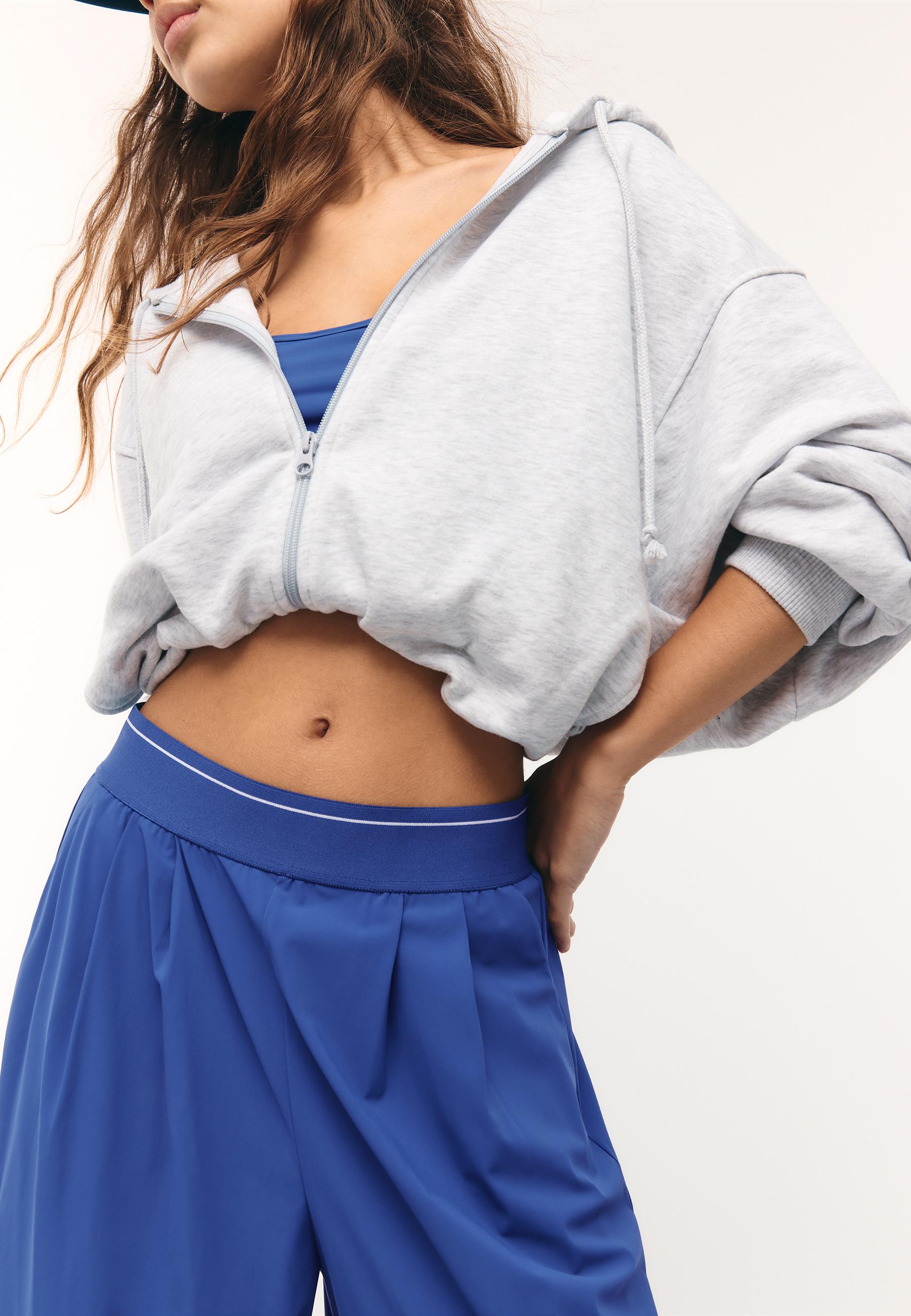 Elasticated waist palazzo joggers — Royal blue