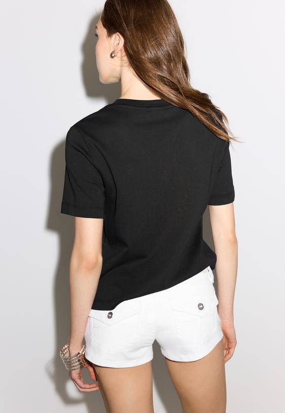 Basic regular fit kalın tişört - Görsel 6