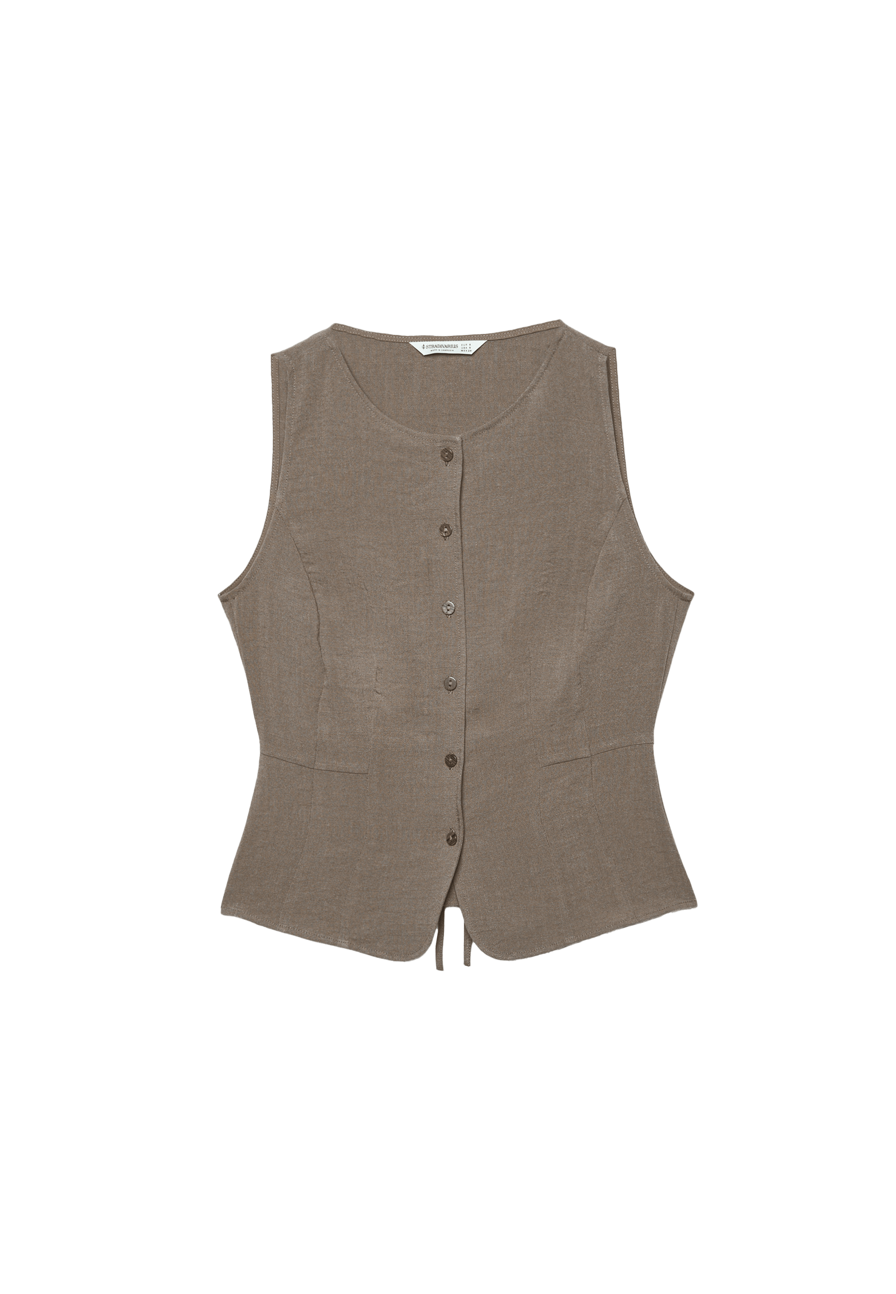 Buttoned waistcoat — Brown
