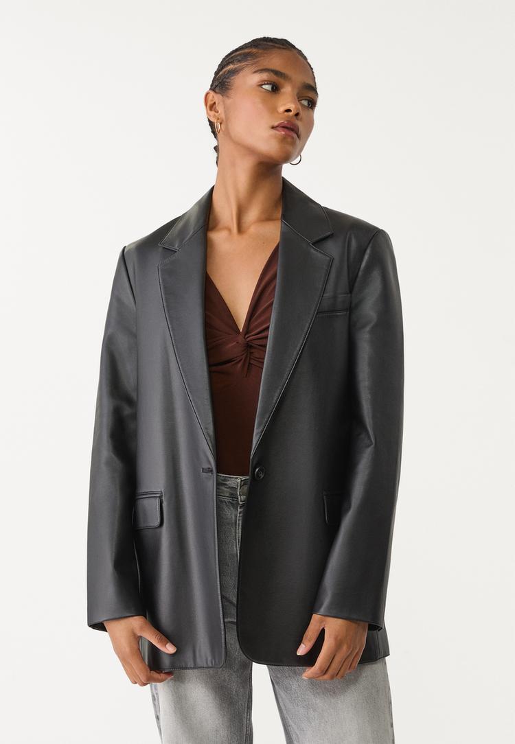 americana regular fit efecto piel