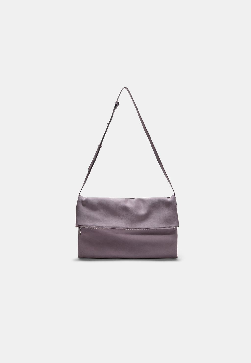 Pochette maxi en suédine