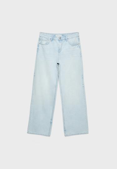 D91 low-rise wide-leg jeans — LIGHT BLEACH 7