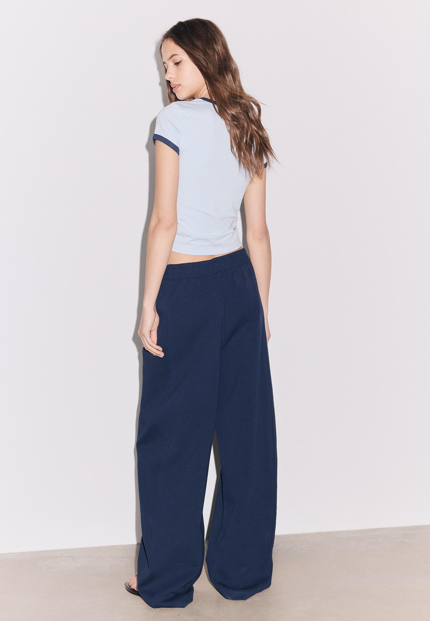 Barrel jogger trousers — Navy blue