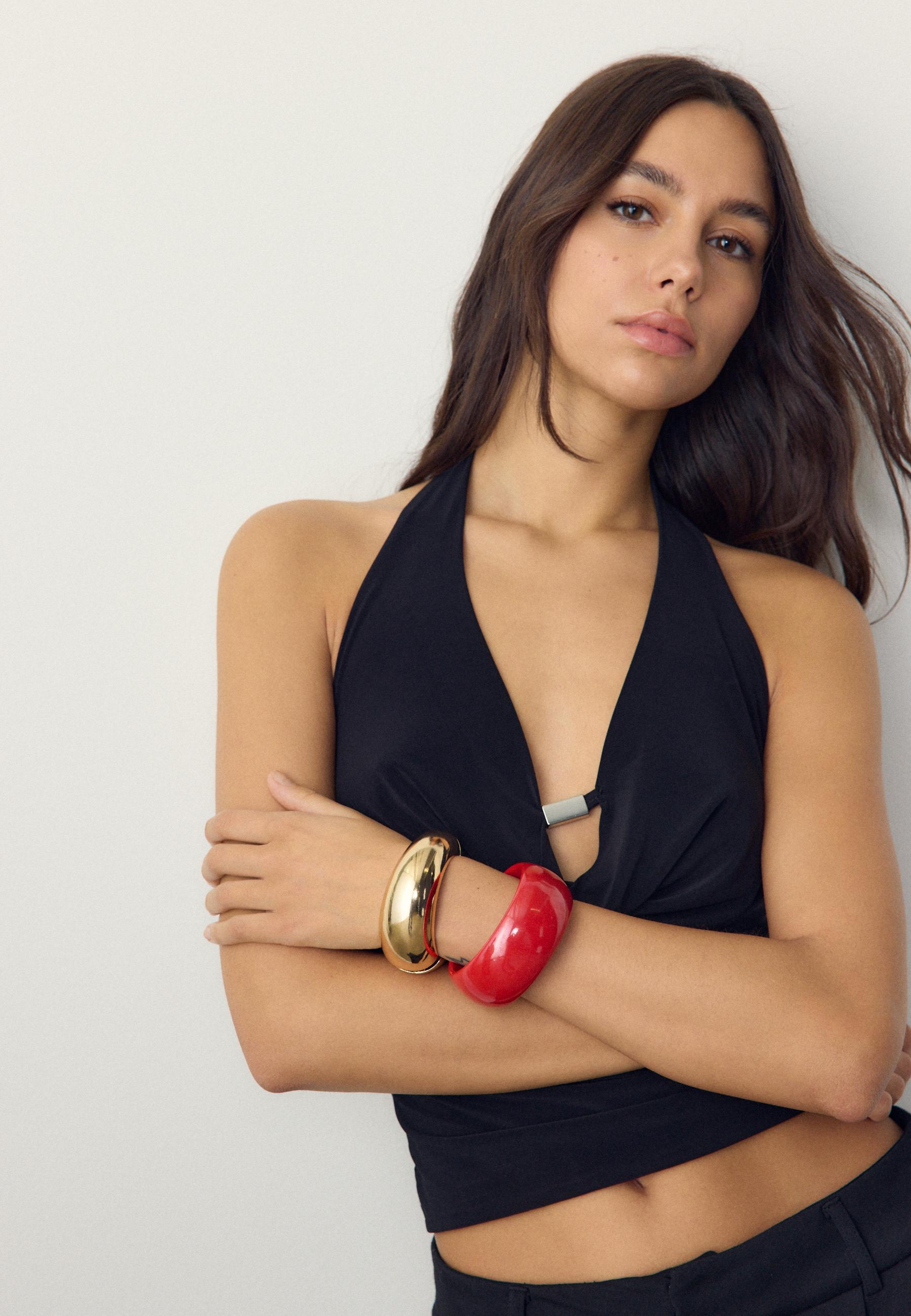 Set of 2 matching bracelets — Red