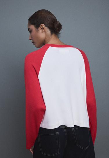 Raglan sleeve jumper — Red 5