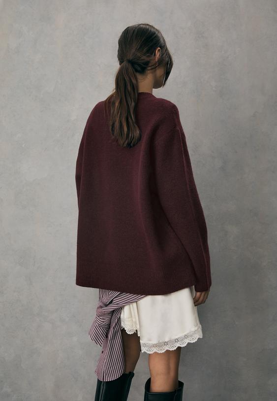 gebreide trui met zachte textuur