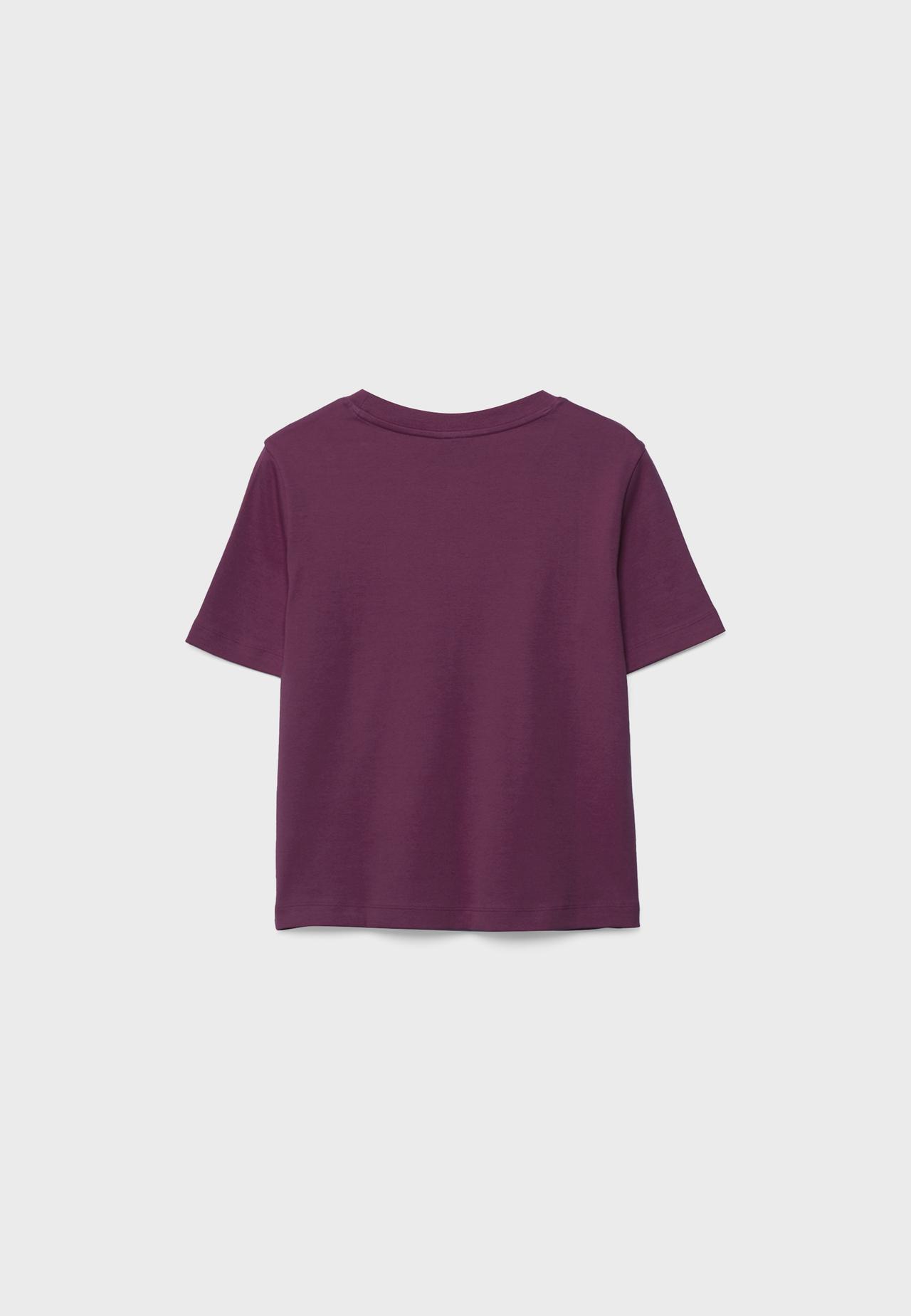 B01 Heavy weight regular fit basic T-shirt — Purple