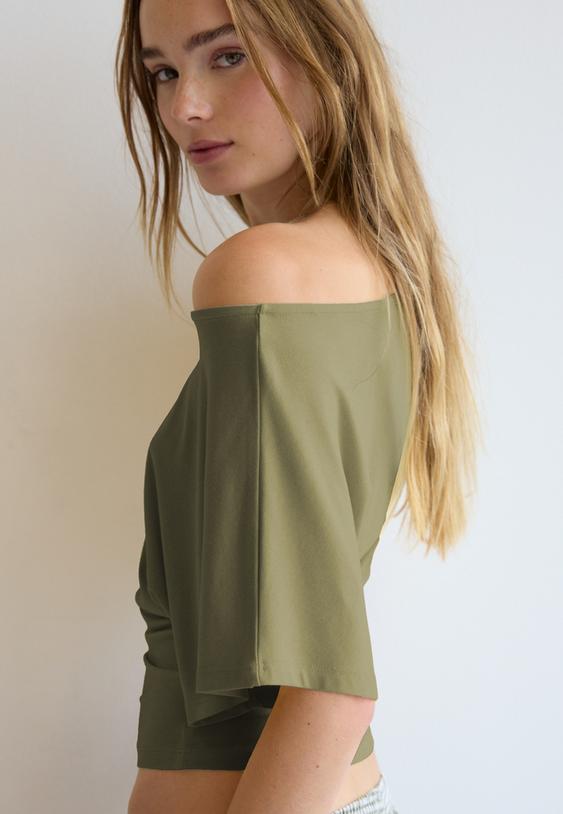 tshirt a manches courtes col bateau l02672321