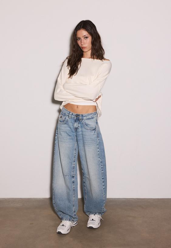 jersey crop cuello barco