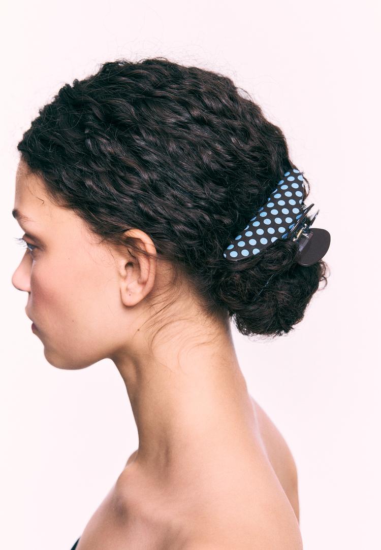 conjunto 2 molas de cabelo de bolinhas