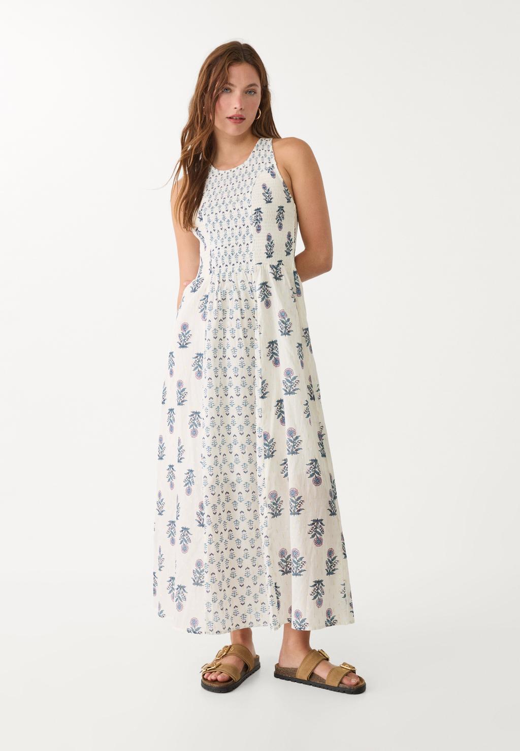 Robe midi imprimée