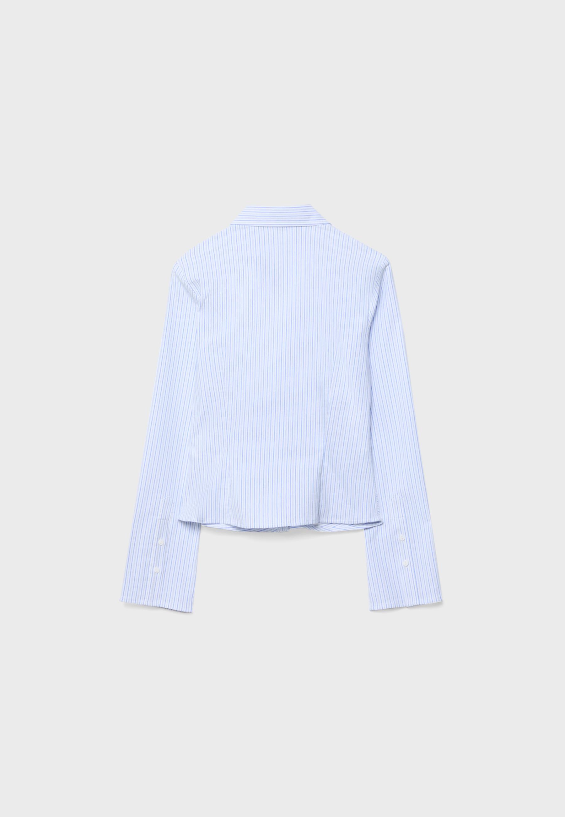 Bengaline gathered shirt — Sky blue