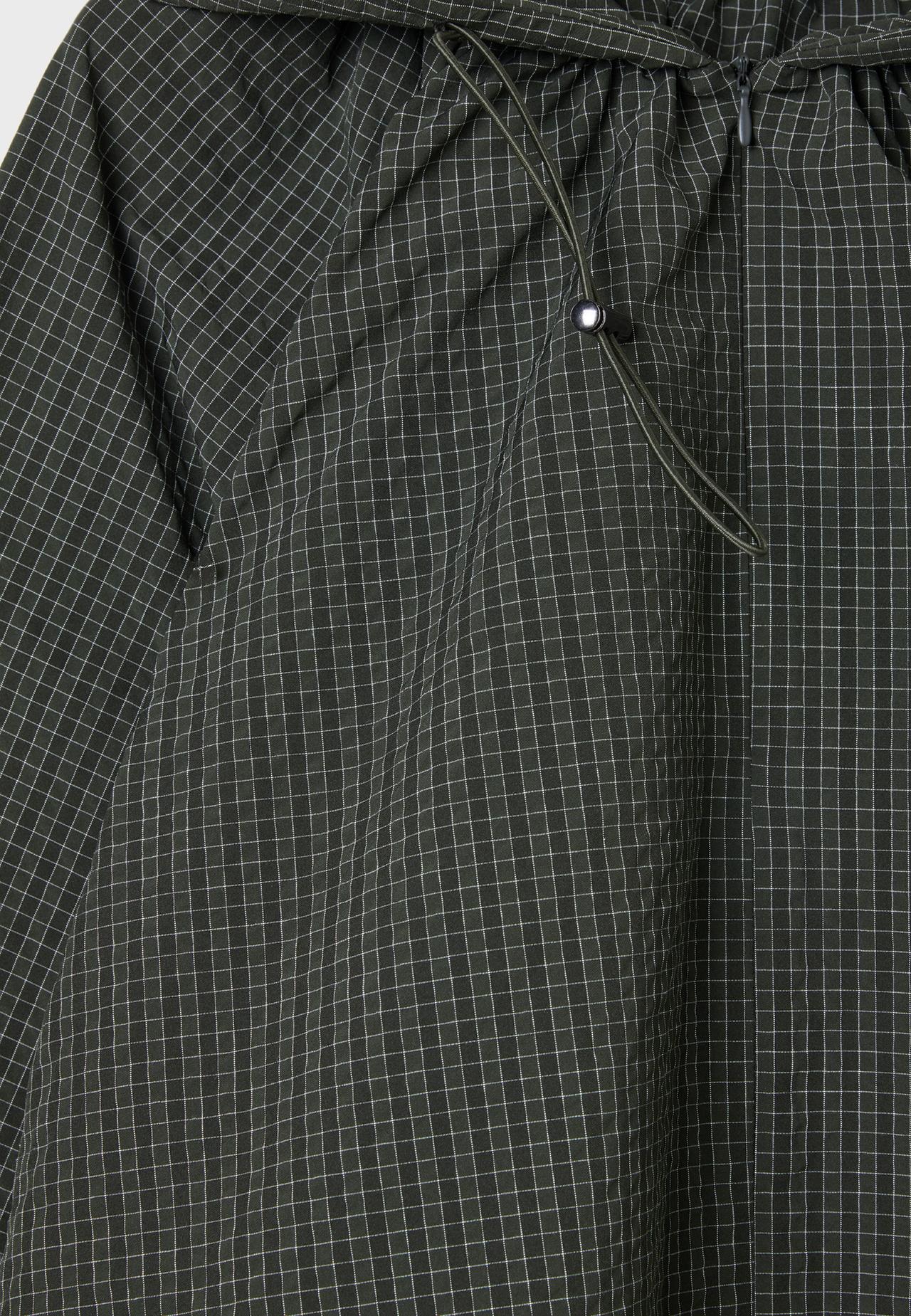 Technical check sweatshirt — Khaki
