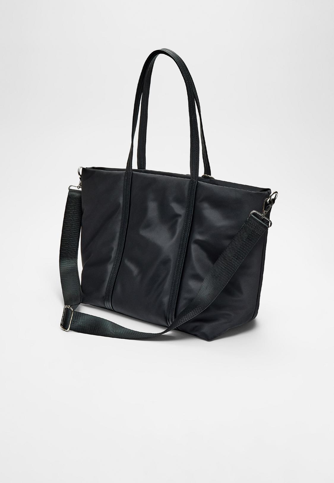 Fabric shopper bag with bow Women's fashion Stradivarius Georgia