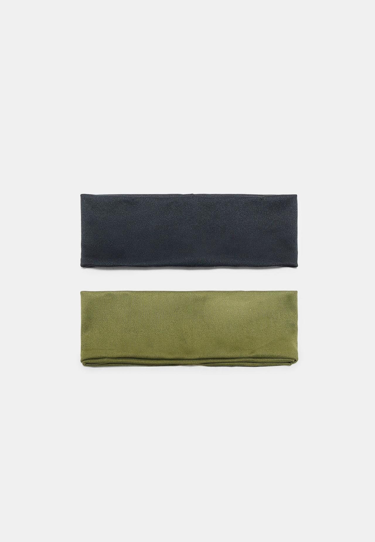 Set of 2 fur headbands — Khaki