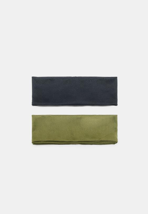 lot de 2 bandeaux elastiques unis