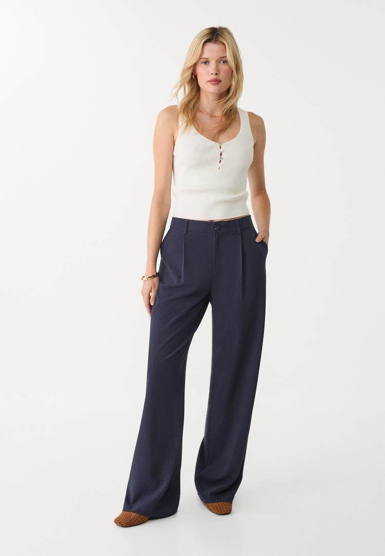 pantalon de vestir recto