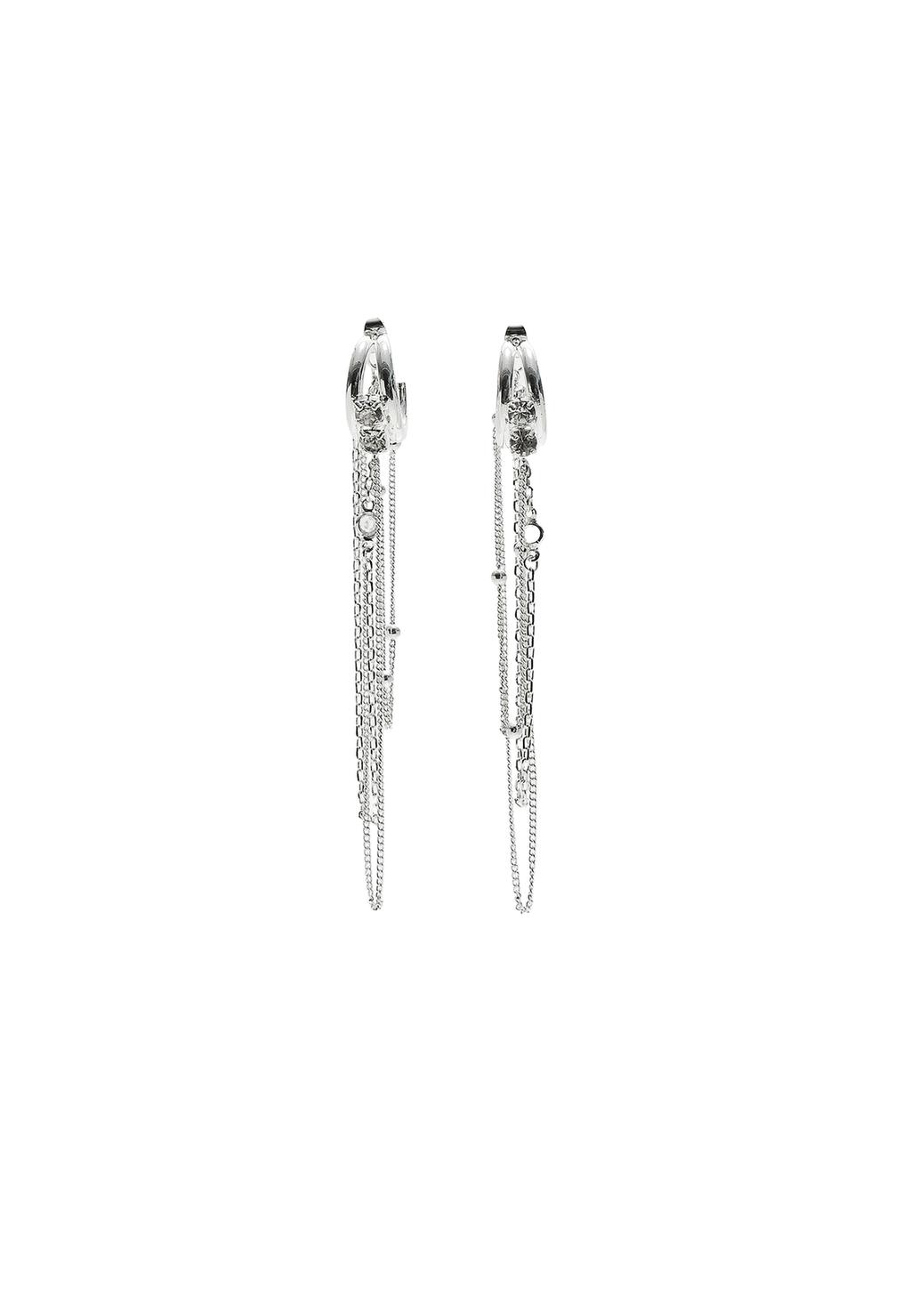 Pendientes largos aros cadenas
