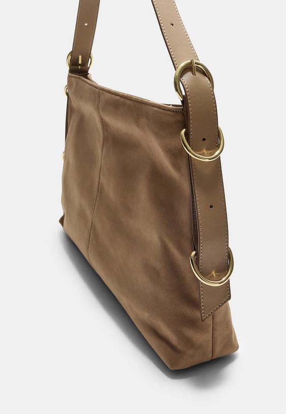 shoulder bag with rings