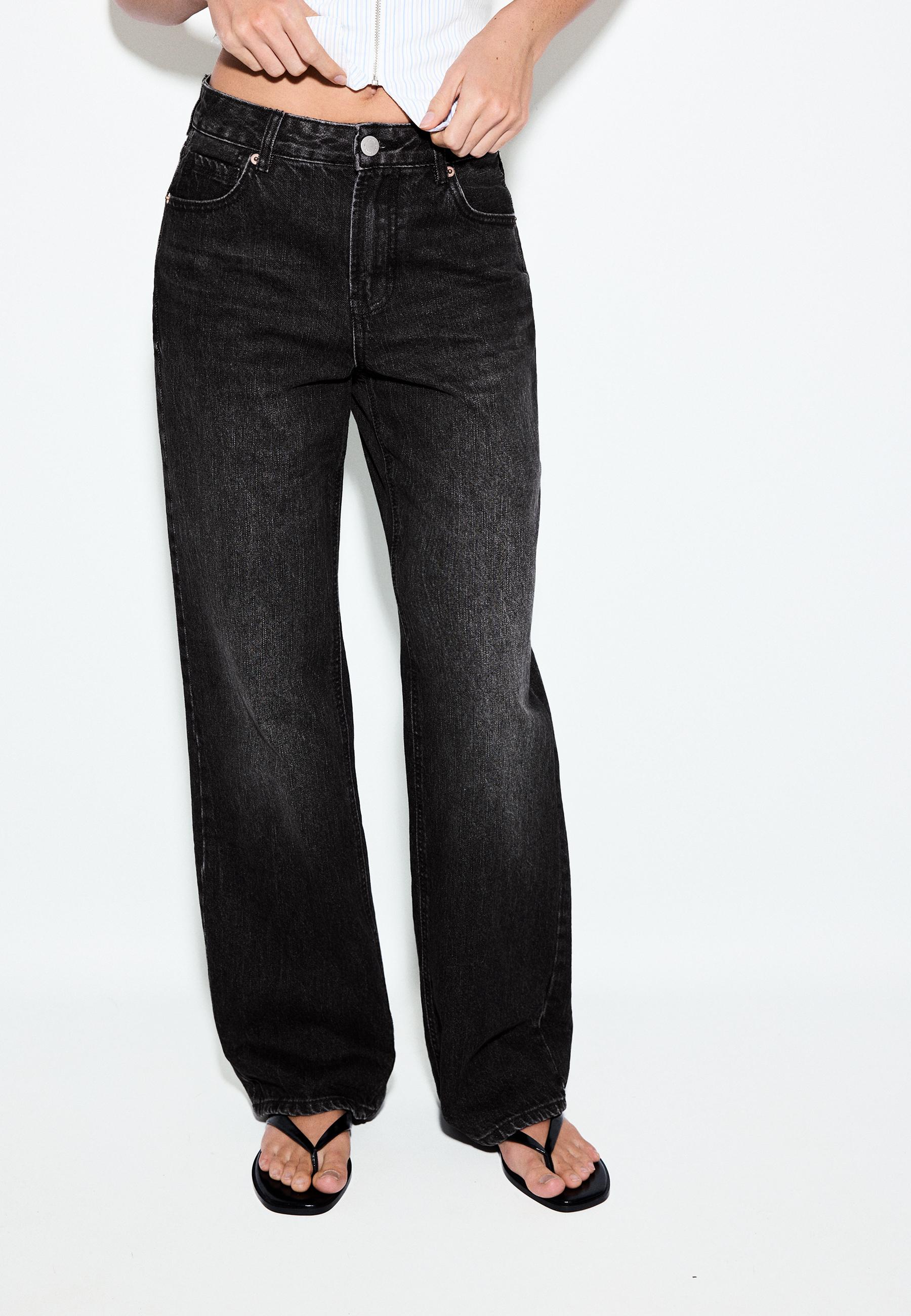 D92 straight fit geniş paça jean - Görsel 2