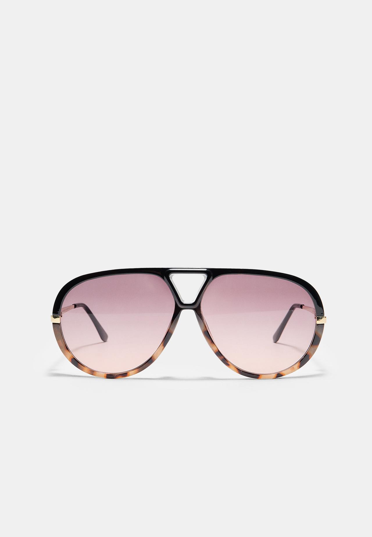 Combi aviator sunglasses — Brown