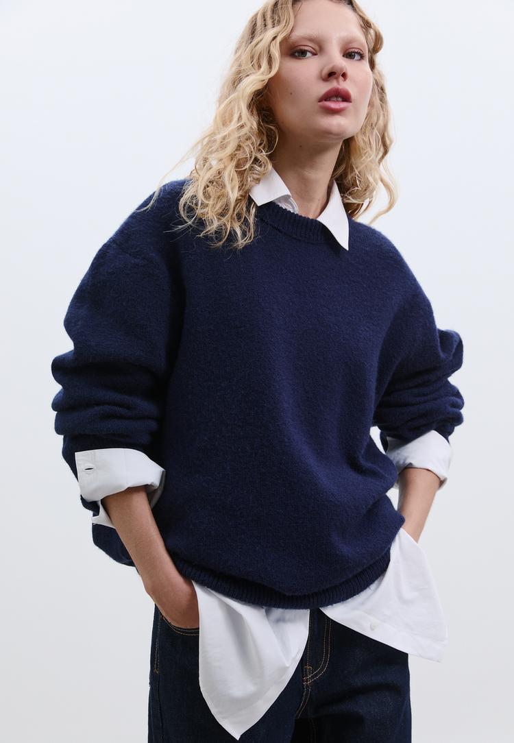 pull en maille au toucher doux