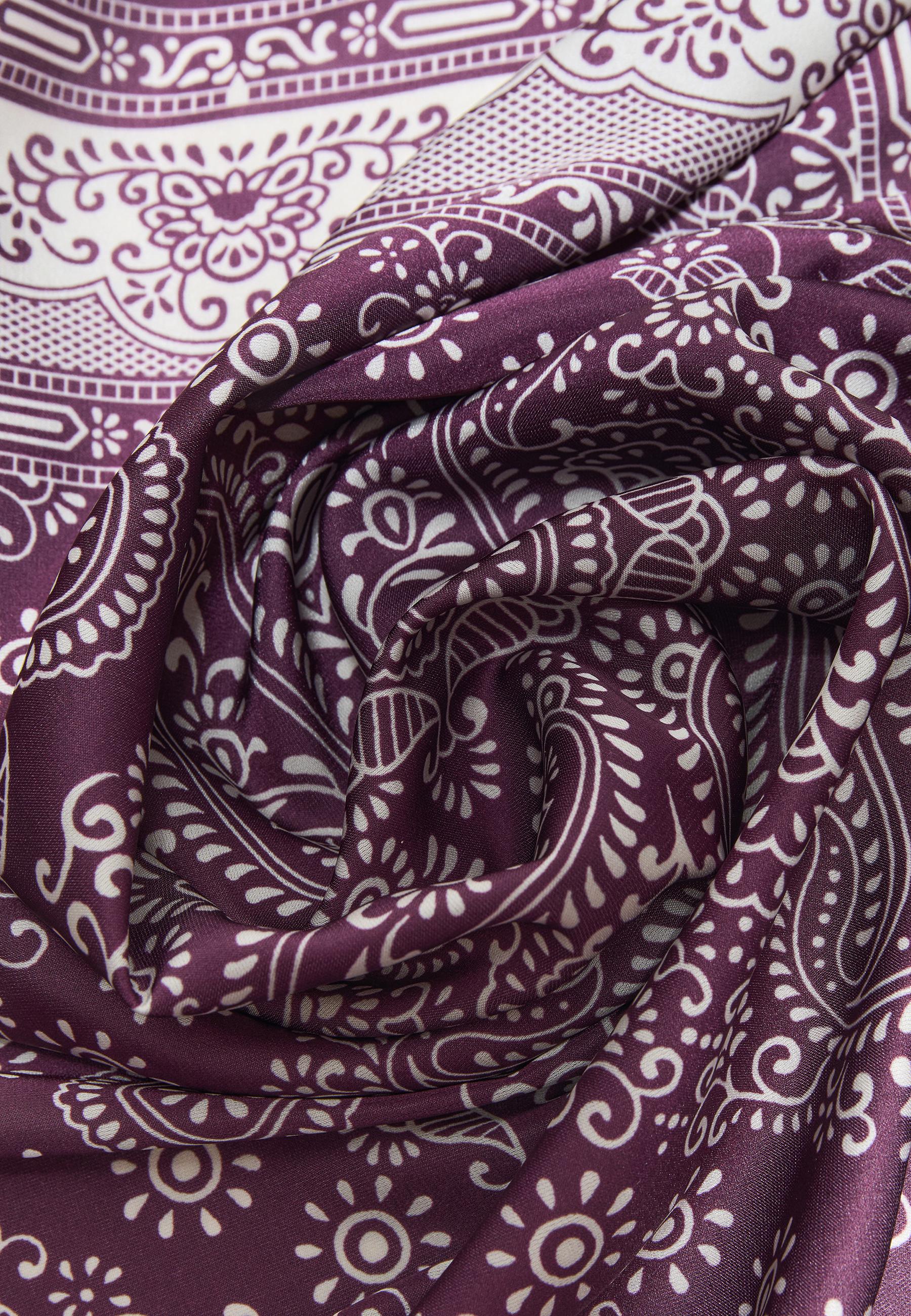 Small paisley scarf — Burgundy